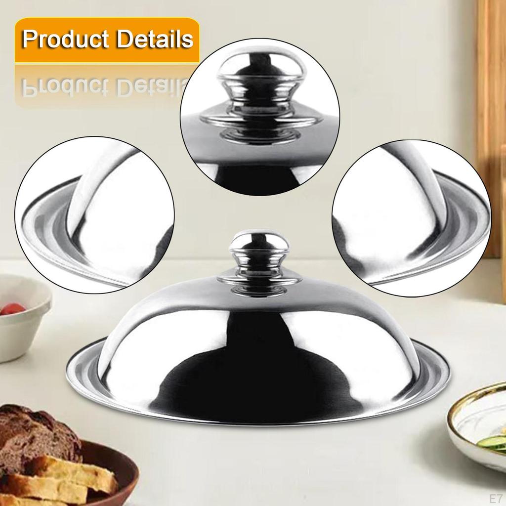 Replacement Pot Lid Easy to Clean Round Lightweight Metal Heat Resistant Universal Cooking Pan