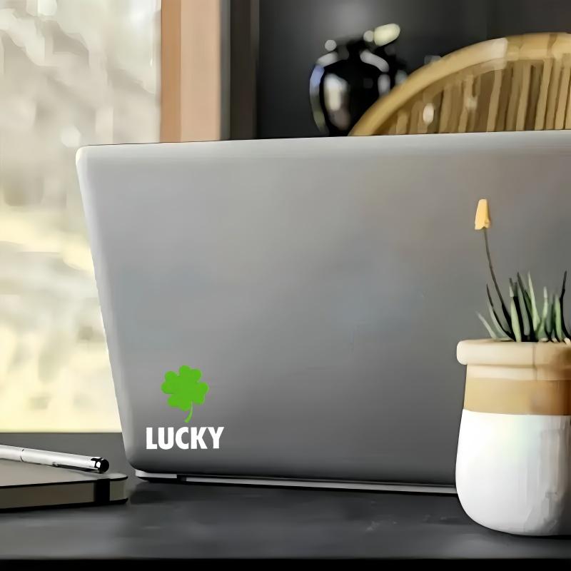 2 lucky style car badge stickers, suitable for all car decoration accessories
