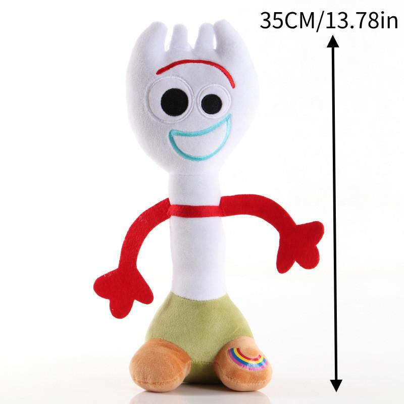 Rozkošní plyšoví panáčci Woody a Forky z Příběhu hraček 4 z ultra měkké krátké plyšové látky