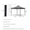 Folding Camouflage Sunshade Canopy Tent 3x3M