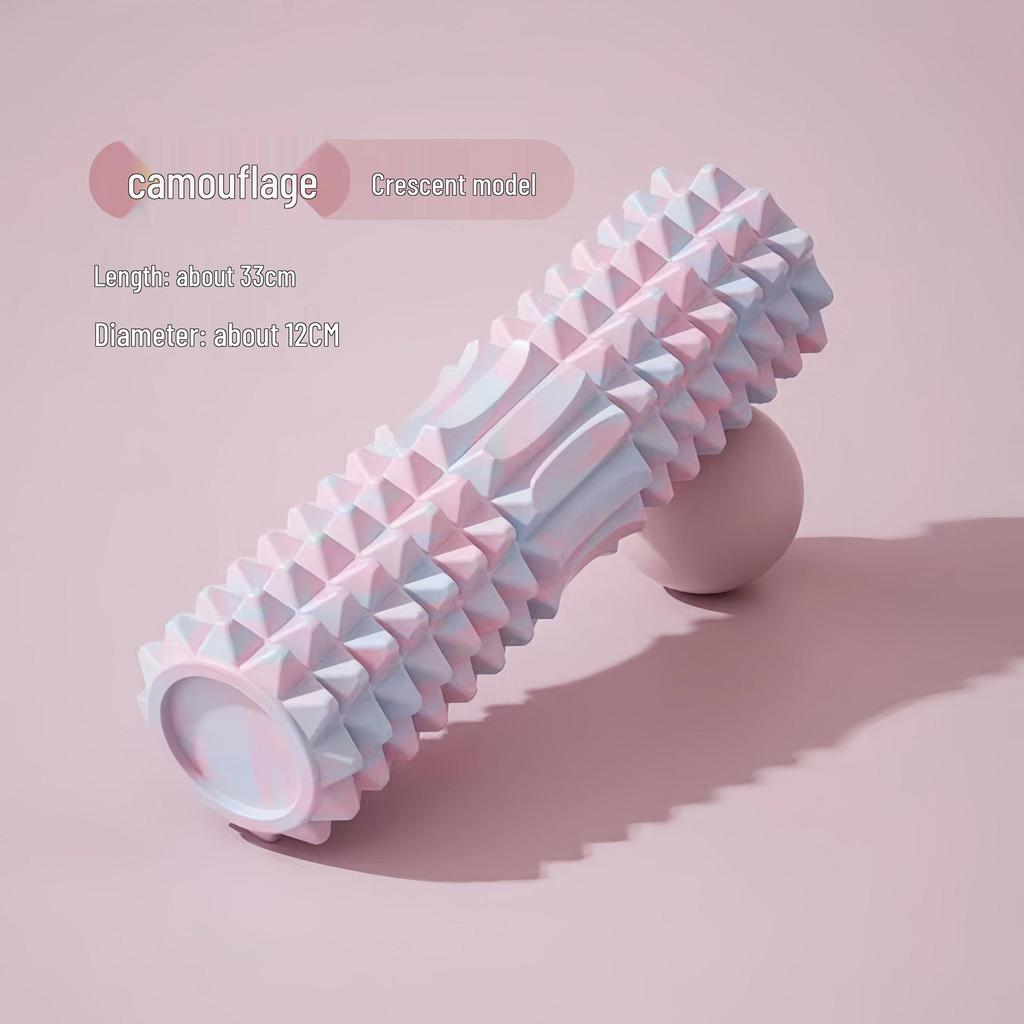 Professional Foam Roller and Crescent Yoga Massage Set