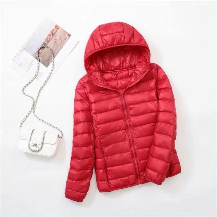 Women's Ultra-Light Plus Size Down Jacket - Short & Slim for Middle-Aged