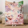 1pc, Duffy and Friends (15) Home Decor Flannel Blanket Perfect Gift for Bedroom, Living Room, Travel, Camping, Car