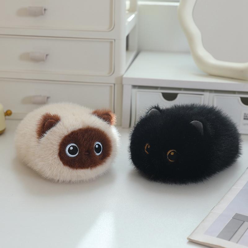 20cm Zwarte Kat Siamees Kitten Pluche Speelgoed Cartoon Levensgetrouwe Kitten Poppen Dier Kunstmatige Aanraking Pop Kinderen Meisjes Verjaardagscadeaus