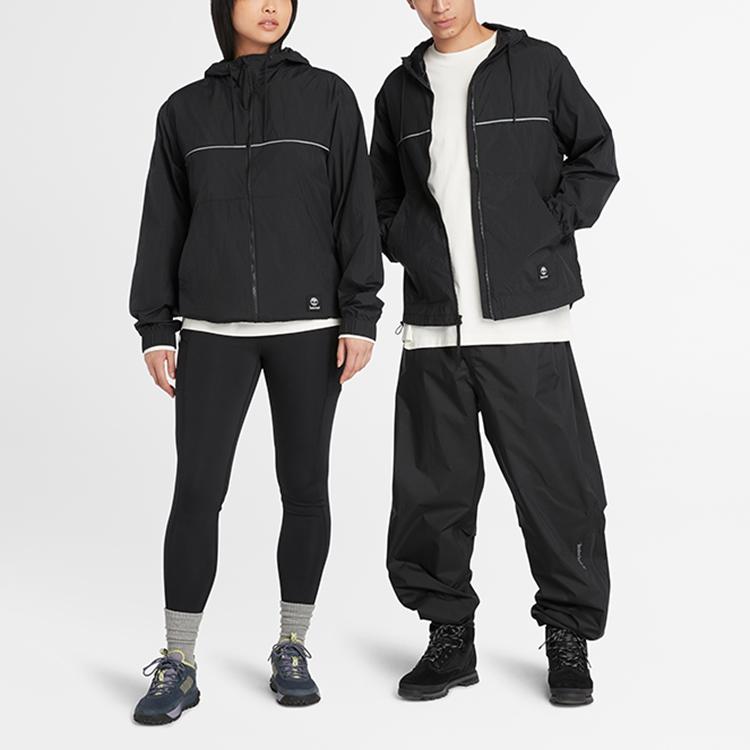 Timberland Reflective Outdoor Hooded Jacket Unisex Jacket Black A41B5-001