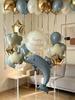 Delfin-Ballon-Set Delfin-Aluminiumfolien-Ballon Wolkenförmiger Ballon für Babyparty, Geburtstagsfeier-Dekoration, Foto-Requisiten