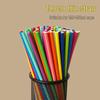 100 Biodegradable Striped Paper Straws - Colorful Drink Party Decorations