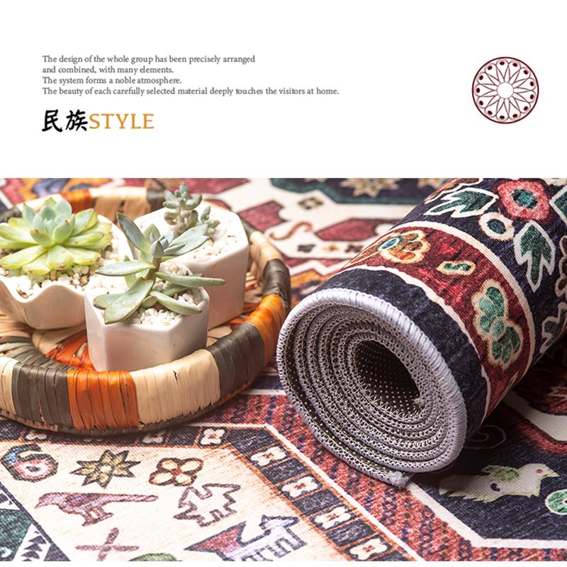 Persian Corridor Carpet Retro Decoration Home Hall Passageway Runner Rug Non-slip Stairway Carpets Customizable Luxury Aisle Mat