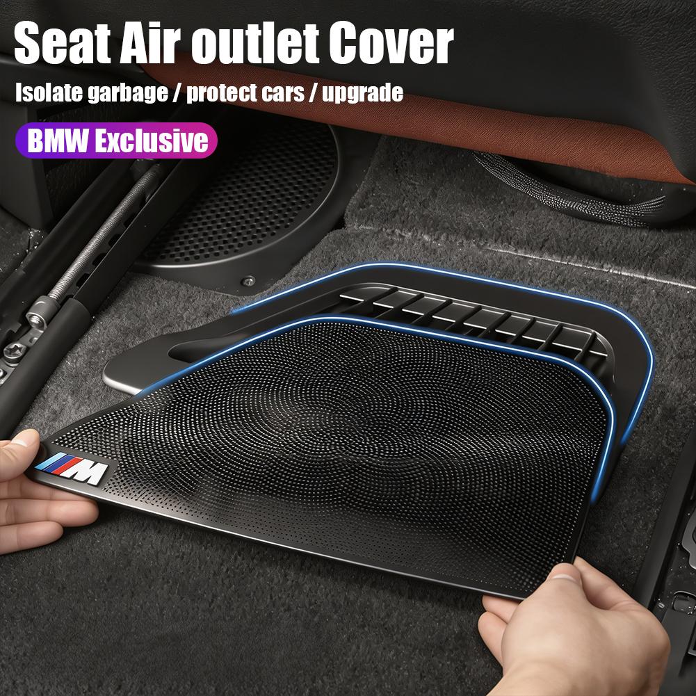 CDKO4 2Pcs Car Air Outlet Protective Cover Dust Proof Net Interior Stickers Accessories For BMW 3 4 5 6 7 Series X1 X2 X3 X4 X5 X6 F30