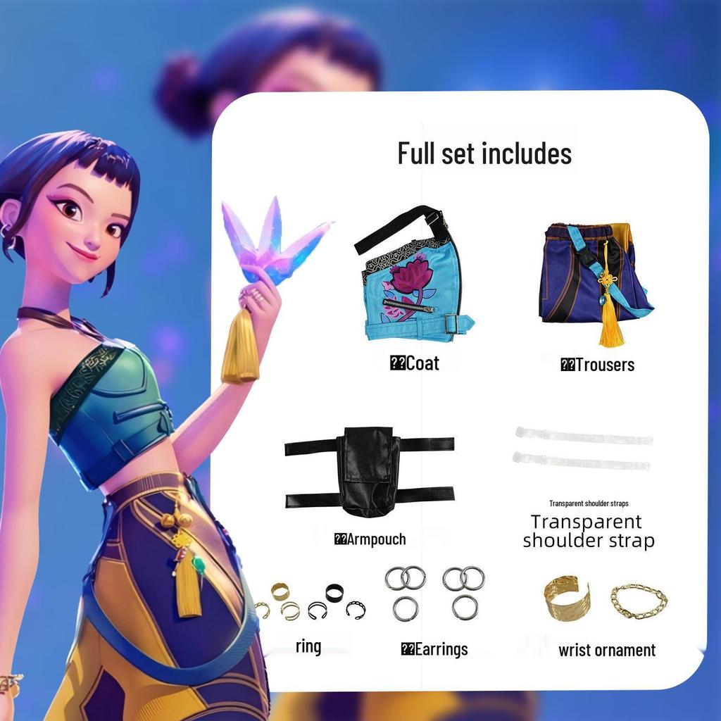 Cosplay lovkyně démonů: Zoe & Mila Lumi Kostýmová bunda