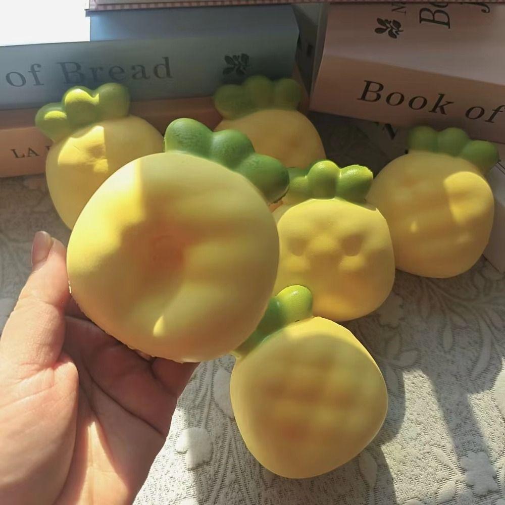 Hand Relax Slow Rising Toy Cream Yellow Soft Rebound Toys Pineapple Squishy Toy  Birthday Gift