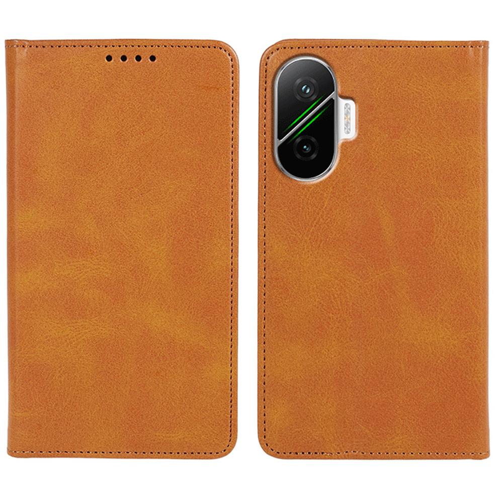 For Xiaomi Redmi Turbo 4 Pro 5G/Poco F7 5G Case Strong Magnetic PU Leather Phone Cover Calf Texture