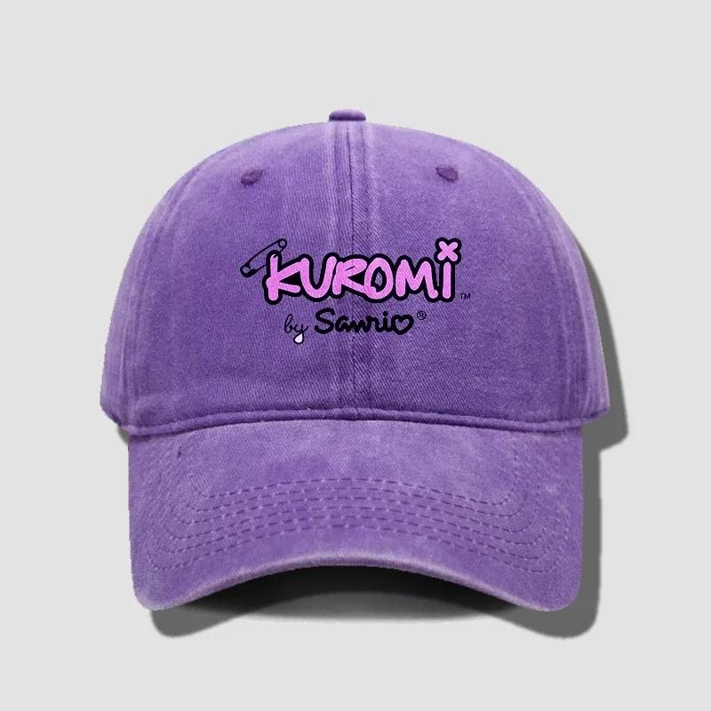 Kuromi Baseball Caps Adult Outdoor Hat Cute Anime Melody Cinnamoroll Sanrios Cap Cotton Cartoon Bonnet Girl Headgear Women Gift