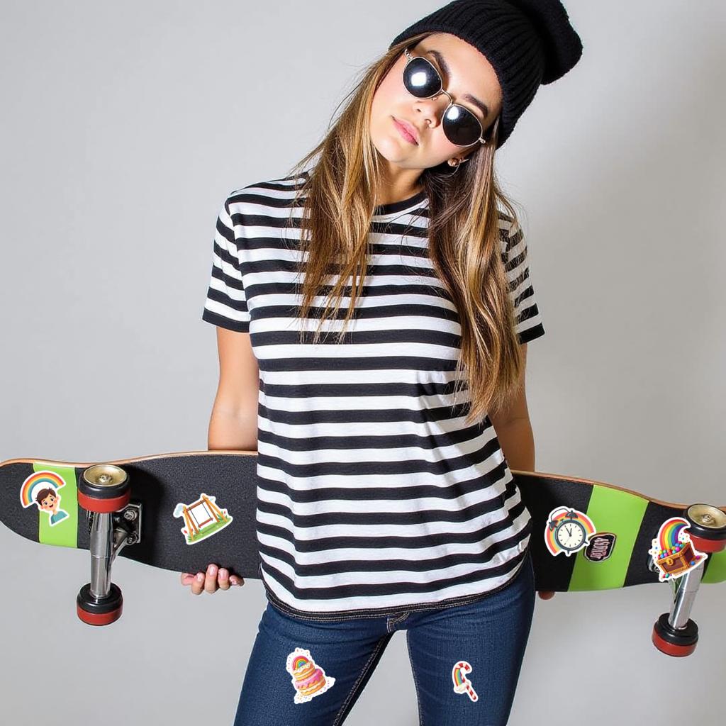 35pcs-70pcs Lovely Stickers Cartoon Stickers Stationery Stickers For Suitcase Fridge Phone Luggage Laptop Guitar Car