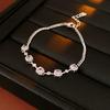 Geometric Square Zircon Crystal Bracelet Women Minimalist Elegant Adjustable Chain Jewelry Gift