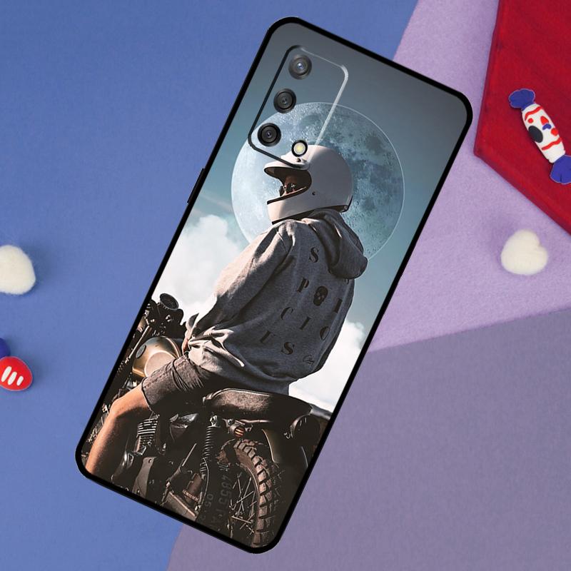 Motorcycle Man Case For OPPO A98 A78 A58 A18 A96 A76 A16 A15 A17 A77 A5 A9 A74 A94 A52 A72 A53S A54S A57S