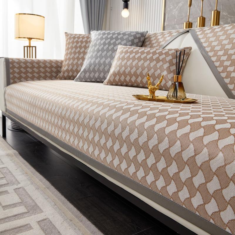 Ledový hedvábný polštář na pohovku Léto Léto Lehký Luxusní Protiskluzový podsedák na léto Nový potah na pohovku Cool Cushion