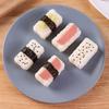 5/1 Gitter Reisbällchenform Mini Quadrat Sushi Set Antihaft-Druck Aufbewahrungsbox Lunch-Tool DIY Home Küche Klar Onigiri Formen