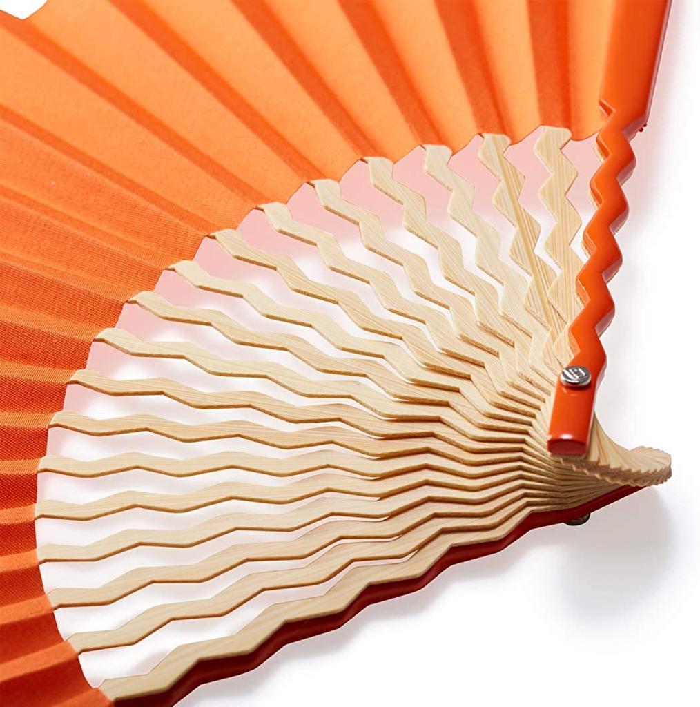 Shoroku GIZAGIZA Fan [Nishikawa Shoten] (Orange)