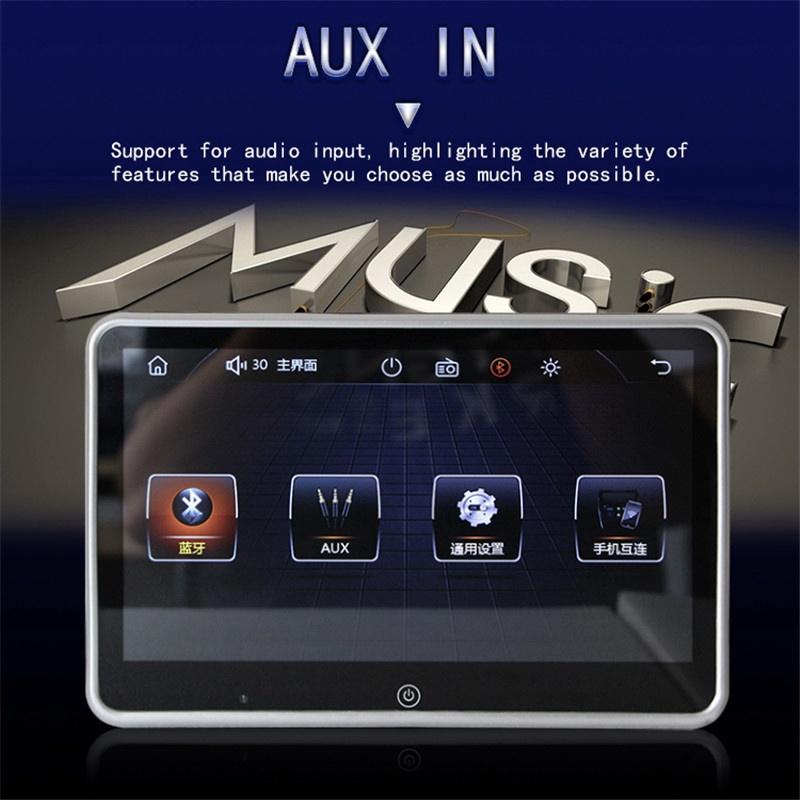 12V 10.1 Inches Car Headrest Monitor Auto Multimedia MP4 MP5 Video Player TFT HD LCD Display Touch Screen bluetooth/USB/FM