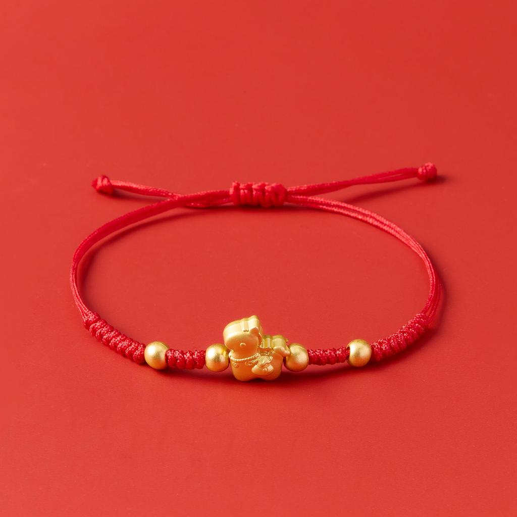2026 Year of the Horse Red String Bracelet, Handmade Ethnic Style Hand Rope, New Year Charm for Good Fortune.