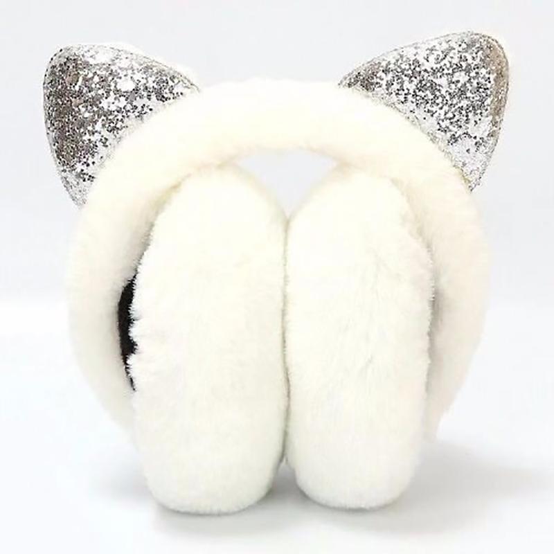 Cute Cat Ears Plush Ear Muffs Winter Children Adult Cycling Warm Ear Protection Windproof Ear Warm Ear Muffs
