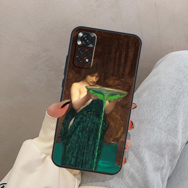 John William Waterhouse Case For Xiaomi Redmi Note 12 11 8 9 10 Pro 11S 10S 9S Redmi 12C 10C 9A 9C 9T Back Cover