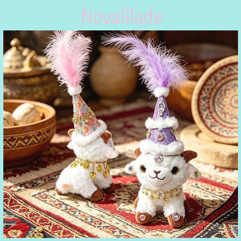 Sheep Plush Toy With Traditional Ethnic Design For Collectors And Giftgiving