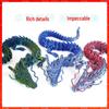 "Handcrafted 3D Printed Crystal Dragon Ornaments - Chinese Dragon & Dragon Egg Toys"