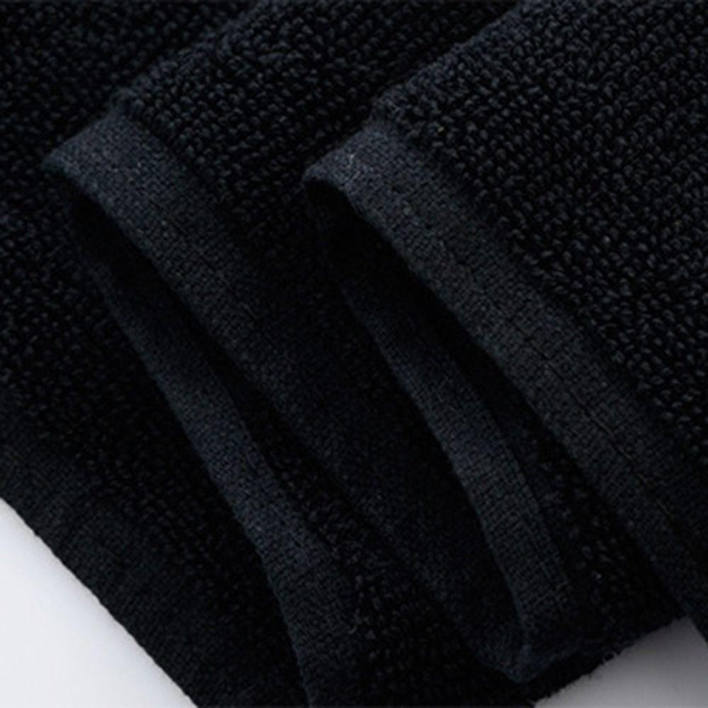 Black Bath Towel Cotton Household Towel Daily Necessities Adult Kids Towel  Fitness