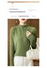 Niche Bark Texture Half-High Collar Sweater: Autumn/Winter Long Sleeve Temperament Knitwear for Women