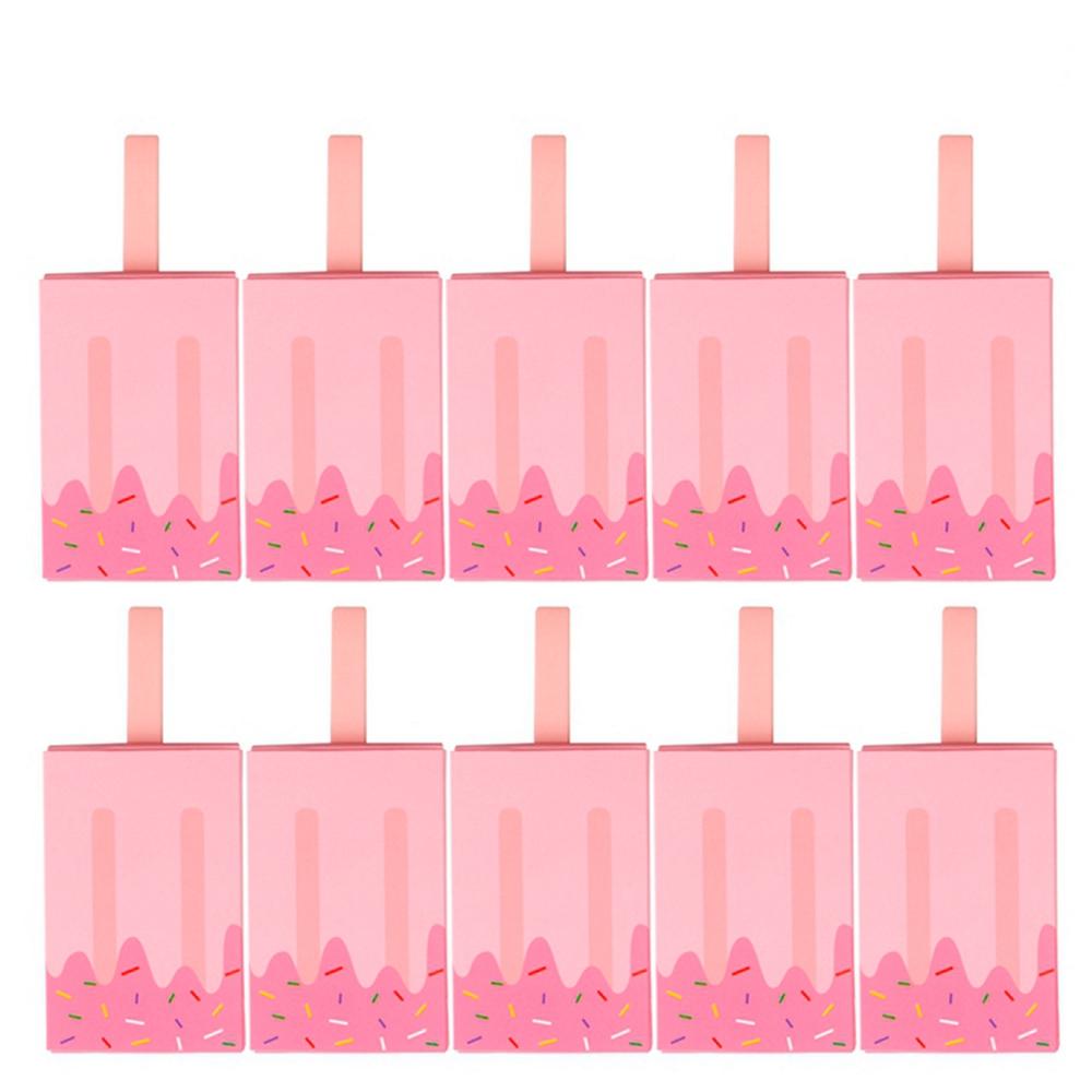 

Cream Shape Treat Biscuit Birthday Cookies Snack Candy Box Wedding Favors Gift Boxes Party Supplies 10pcs Pink