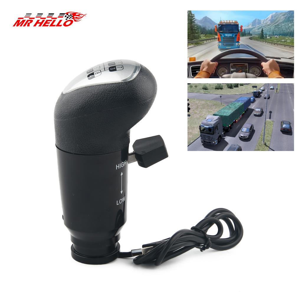 PC USB Shifter Gearshift Knob For ATS&ETS2 Games Compatible With Logitech G29 G27 G25 G920 Euro Truck Simulator