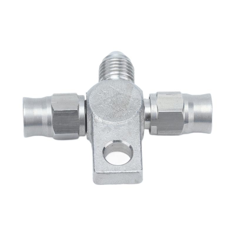 Фитинг AN3 Тройник для тормозной линии Нержавеющая сталь Механическая обработка Стабильная производительность Сверхпрочный для автомобиля