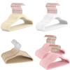 Plastic Suede Baby Clothes Hangers With Nonslip Design For Kids Storage And Organization
