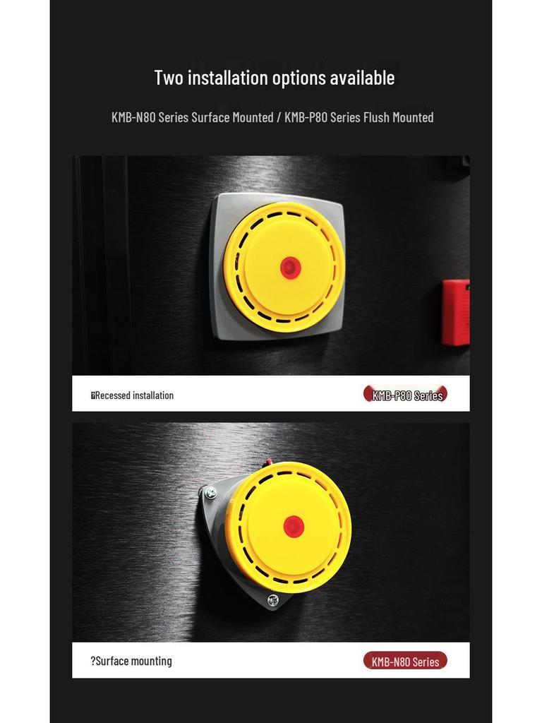 Kaicon Buzzer Alarm: 24V/220V Bird Repellent, Reversing High-Decibel Sound and Light Horn KMB Huan.