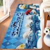 S-Smurfs Cute Door Mat Nordic Style Bedroom Living Room Doormat Home Balcony Anti-Slip Alfombra