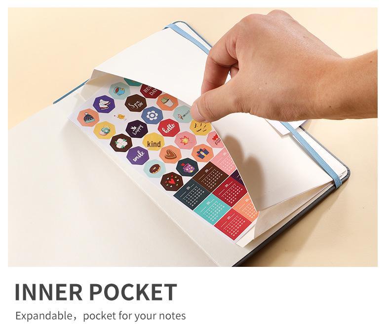 A5 Password-Protected Notebook for Website & Contact Management