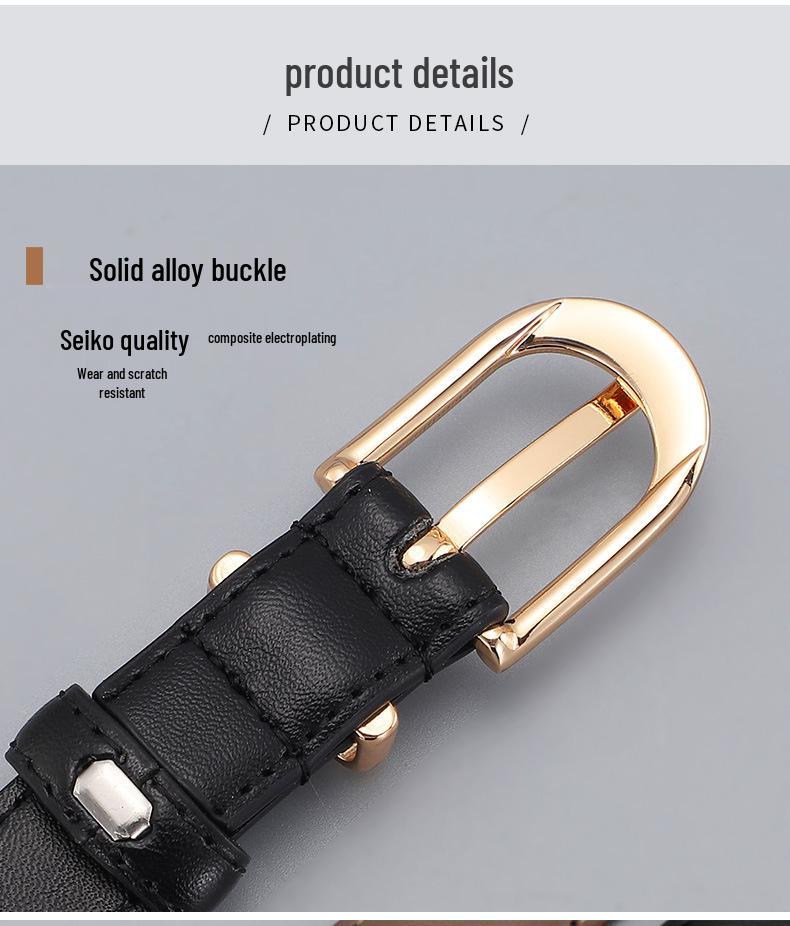 Women's Versatile High-End Fashion Waist Belt - Simple, Casual Style for Jeans
