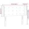 Vidaxl Zagłówek Do Łóżka Z Led, Biały, 103X16X78/88 Cm, Sztuczna Skóra