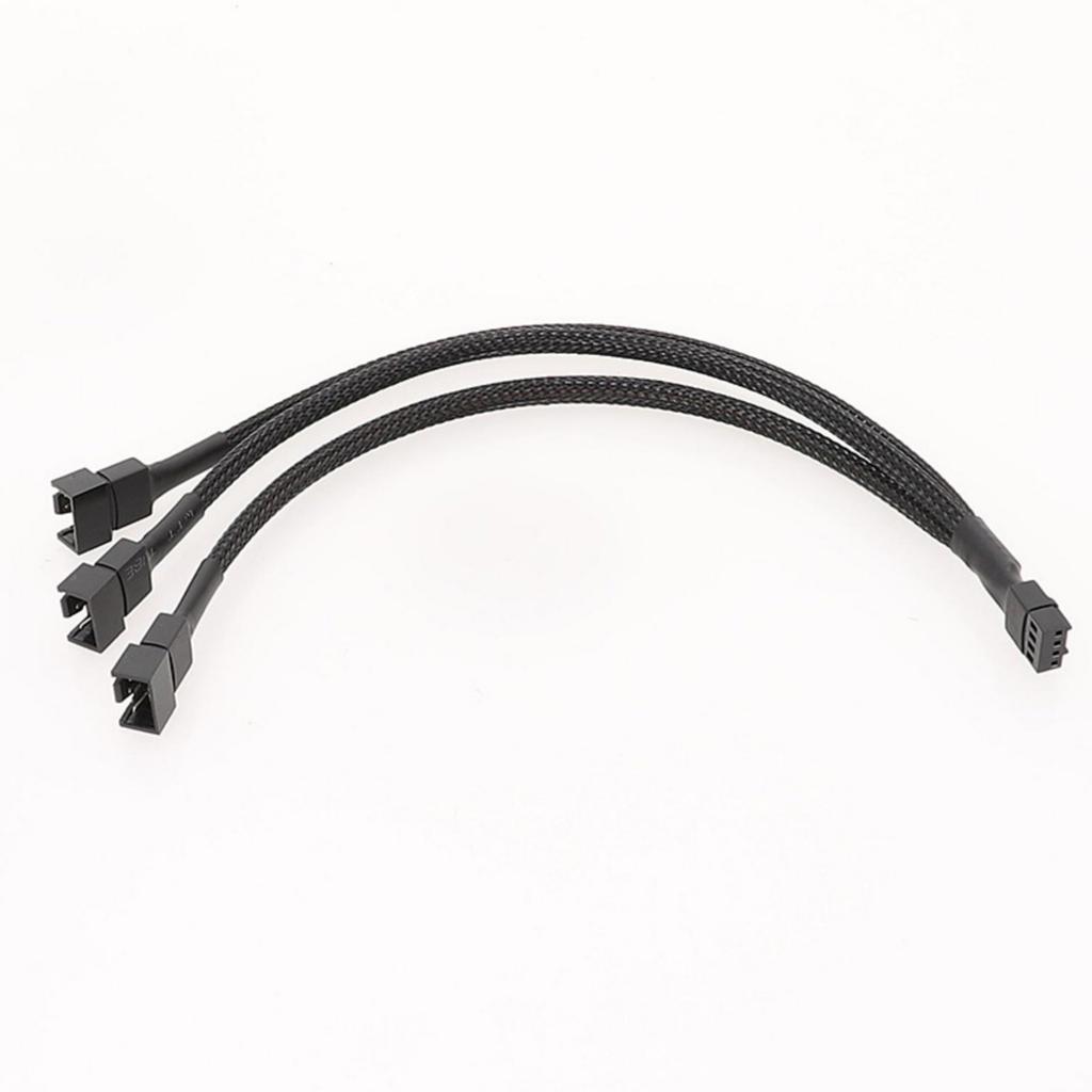 4Pin PWM Fan Splitter Cable 9.8inch PC Fan Splitter 1 To 3/2/1 Converter PC Fan Extension Cable