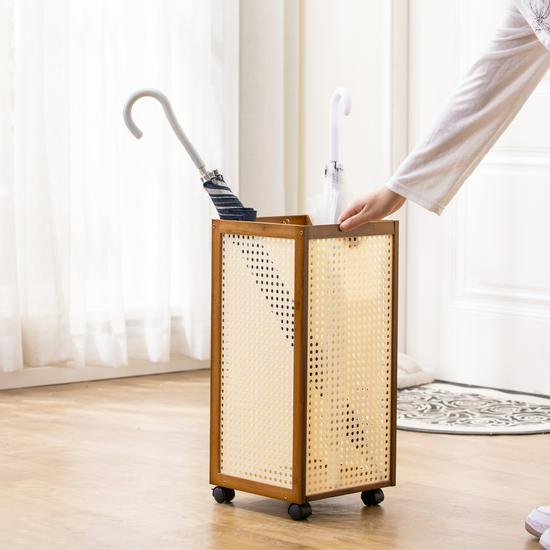 Floor-Standing Umbrella Storage Rack for Entryway