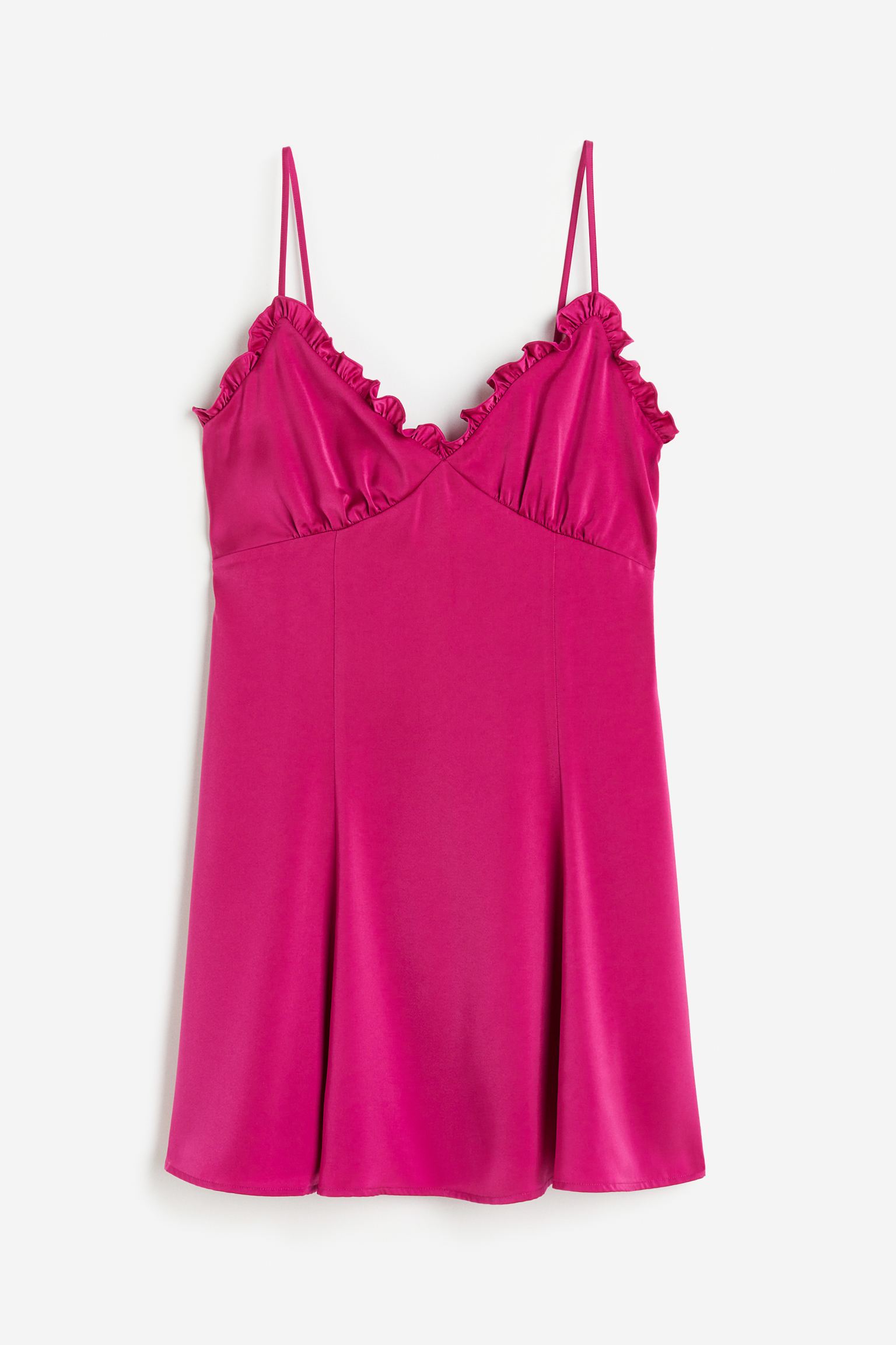 

Мини-платье с оборками