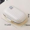 Compact Waterproof 7-Day Pill Box with Three Daily Compartments