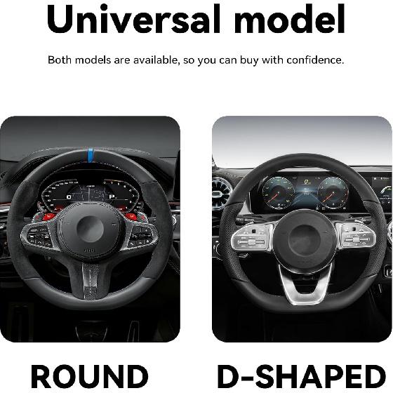 Bling Car Steering Wheel Cover, 15 Inch Rhinestones Soft Leather Elastic Steering Wheel Protector, Sparkly Crystal Diamond For Women Girls, Car