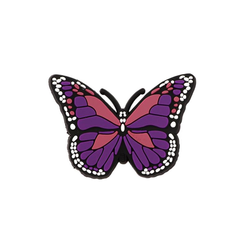 New 1PCS Butterfly Shoe Charms Summer Shoes Decorations Jeans for Girl Boy Designer Women Shoes Accessories for Shoes Charm Pins