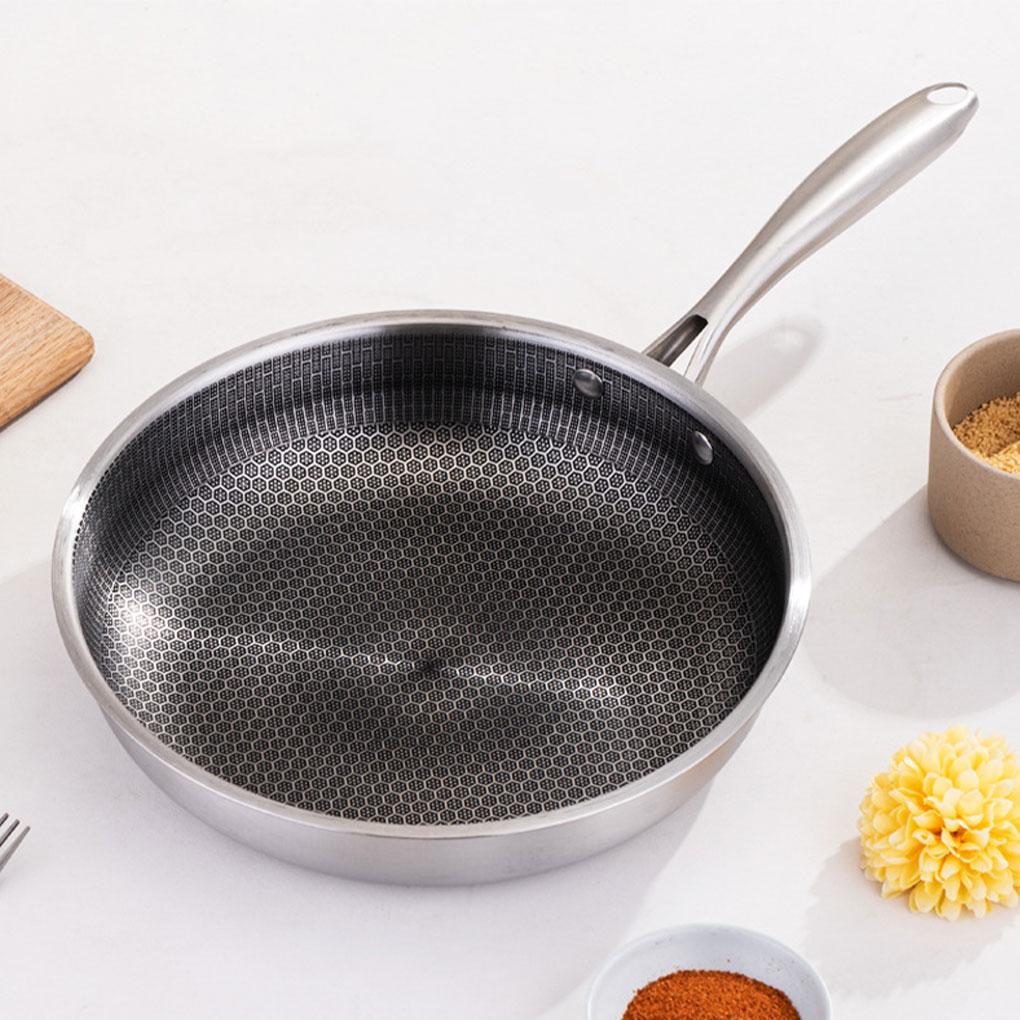 Stainless Steel Pan With Cellular Coating - Scratch-resistant And Wear-resistant Easy To Clean