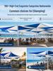 Rainproof Sun Shade Sail for Outdoor Spaces - Triangle Canopy for Beach or Courtyard