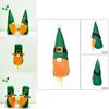 St.patrick's Day Decoration Gnomes Plush Toy Shamrock Faceless Gonk