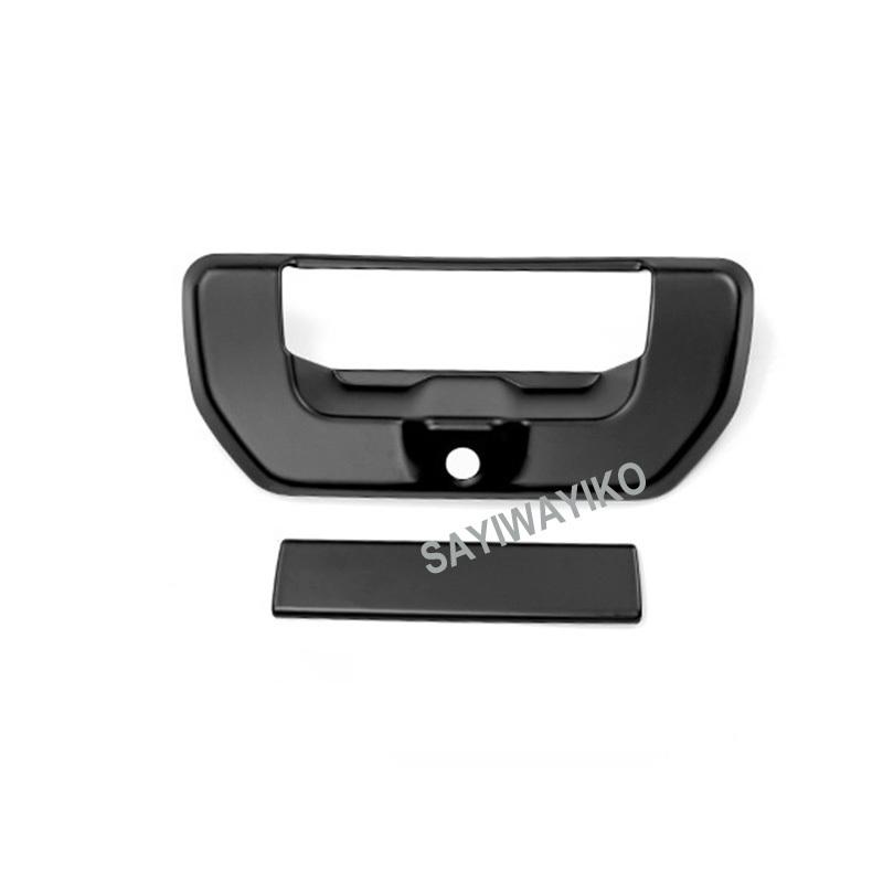 car styling fit for GWM Ute Pickup Matter Black Rear Trunk Door Handle Bowl Cover Trim for Great Wall POER Accessories